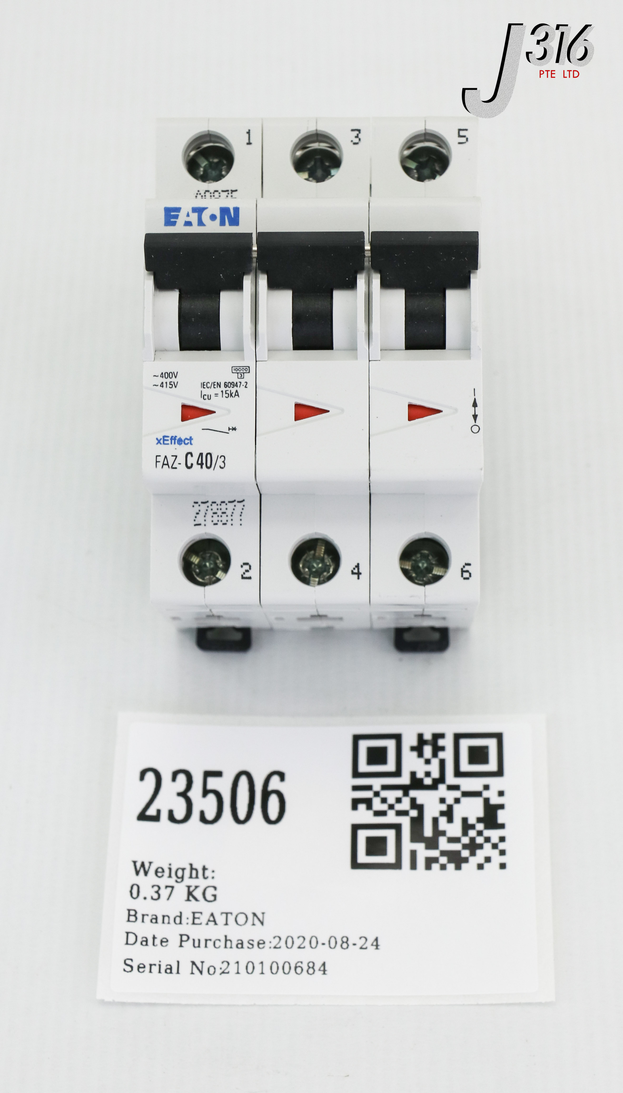 専用オーダー 23506 EATON 3 POLE CIRCUIT BREAKER, 40 AMP (NEW) FAZ-C40/3 | eBay